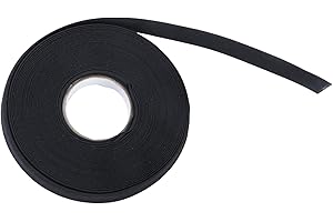 1/2 Inch Double Fold Bias Tape, 10 Yards Bias Binding Tape Fabric Tape for Sewing Hemming Seaming Quilting Piping (Black)
