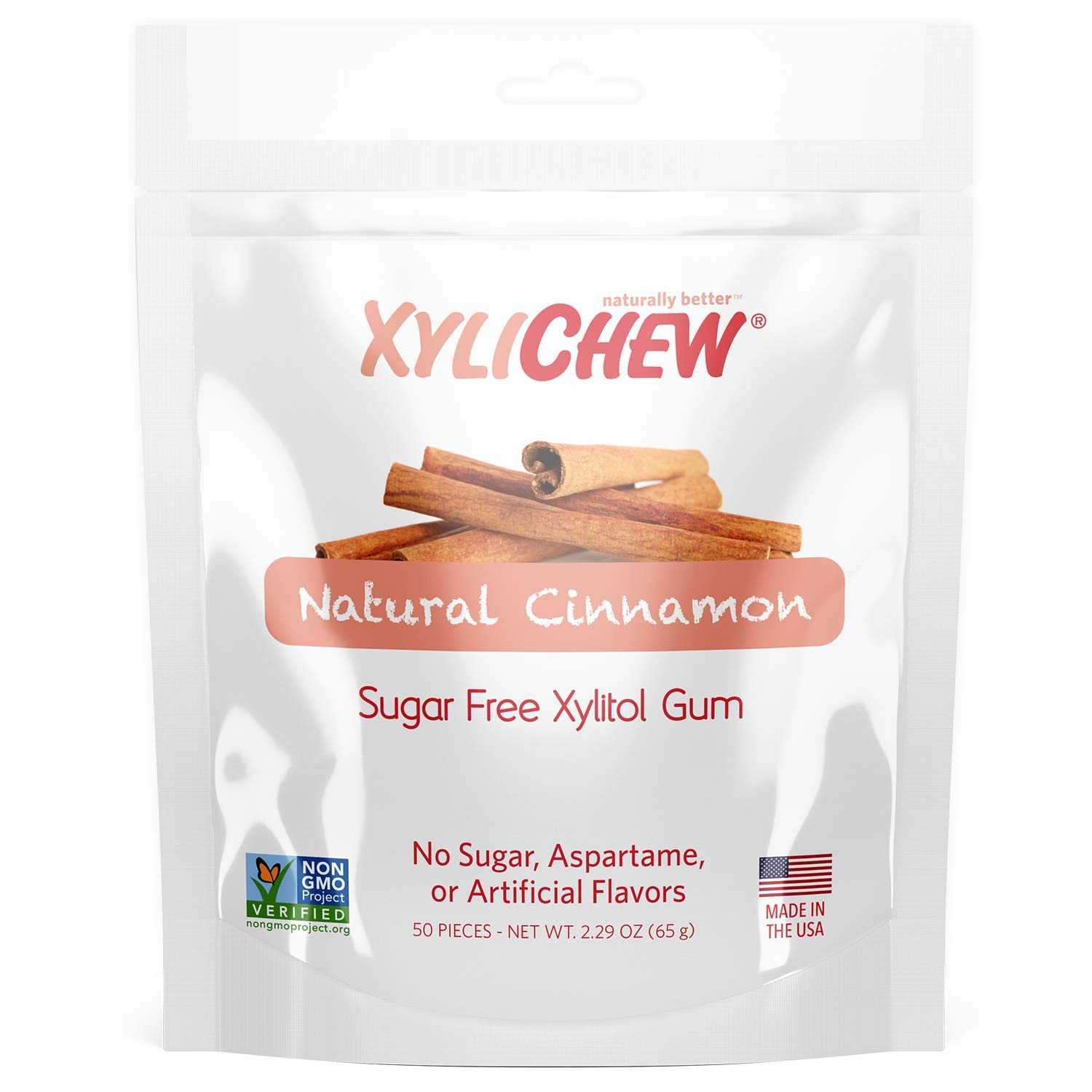 Xylichew 100% Xylitol Chewing Gum - Non GMO, Non