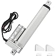MAOPINER DC12V 6inch Stroke Linear Actuator with Mounting Bracket 900N(202lbs) Maximum Lift 10mm/s for Recliner TV Table Lift