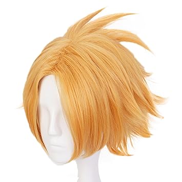 Amazon Com Anogol Hair Cap Anime Cosplay Wig Short Halloween