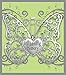 Butterfly Christmas Ornament - in Loving Memory - Remembrance Silver Butterfly with Engraved Heart - Light Green Crystals - Bereavement - Sympathy - 3