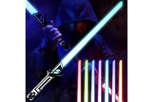 JOINBO Light Sabers for Kids - 7 Color Lightsabers Toys with FX Sound (Motion Sensitive),Expandable Light Swords Set for Halloween Dress Up Parties, Xmas Present,Galaxy War Game for Kids