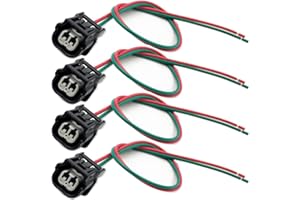 GENERIC Aokus 4pcs K24 K20 Compatible with Honda Accord Civic Si CR-V 2.4L Fuel Injector Connector Plug Harness Pigtail TSX EX LX SE