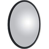 RETRAC 609838 7-1/2-Inch Stainless Steel Offset-Mount Convex Mirror Head with J-Bracket, Universal Driver or Passenger Side