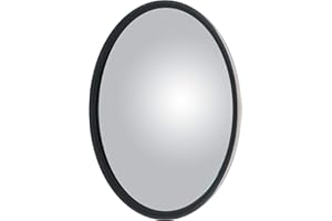 Retrac 609898 8-1/2-Inch Stainless Steel Offset-Mount Convex Mirror Head with J-Bracket, Universal Driver or Passenger Side