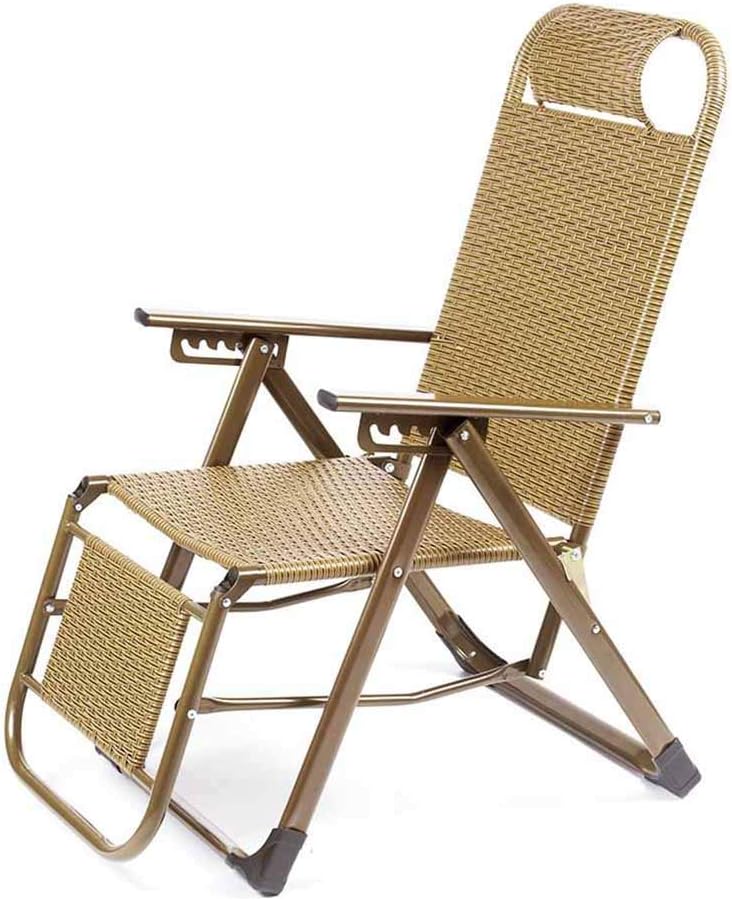 Poly Rattan Folding Recliner Chair Relaxer Chairs Deck