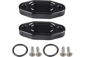 CNRAQR LS Billet Oil Cooler Block off Plate Compatible with Gen III IV Series Engines LS3 LSX LS1 LS2 LS6 L9H LQ4 LQ9 L92 4.8L 5.3L 5.7L 6.0L 6.2L Black 2 Pack