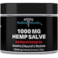 Medical Miracles Hemp 1000 Mg Extra Strength Healing Salve Ideal for HIPS, Joints, Neck, Back, Elbows, Fingers, Hands, and Knees Made in USA