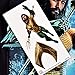 Aquaman Movie Jason Mamoa Trident T Shirt & Stickers (XX-Large) Black