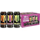 REIGN Total Body Fuel Variety Pack, Orange Dreamsicle, Reignbow Sherbet, White Gummy Bear, Fitness & Performance Drink, 16 Fl Oz (Pack of 12)