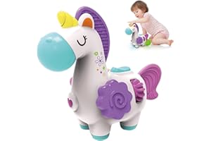 MOMOTALO Montessori Toys for 1 Year Old, 8 in 1 Motor Skills Educational Learning Toys, Sensory Toys for Toddlers 1-3, Travel Activities Busy Cube, Baby Gifts for 12 18 Month, Horse