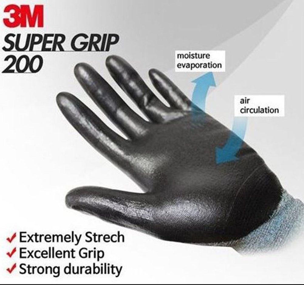 Yard, Garden & Outdoor Living 3M Super Grip 200 Comfort Grip Nitrile