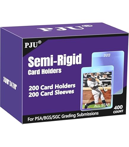 500x Collect-ob Clear Soft Card Sleeves With Easy Pull Tab For Pokmon TCG,  PSA Submission,