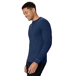 Hanes Men's Beefy Long Sleeve Three-Button Henley