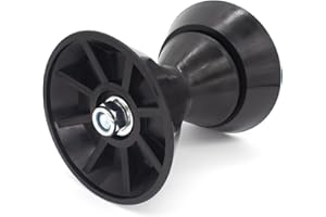 GLUCKMARINE GlückMarine 5" X 3" & 7" X 4" Boat Trailer Roller Assembly with 1/2 Inch Shaft Bow Stop