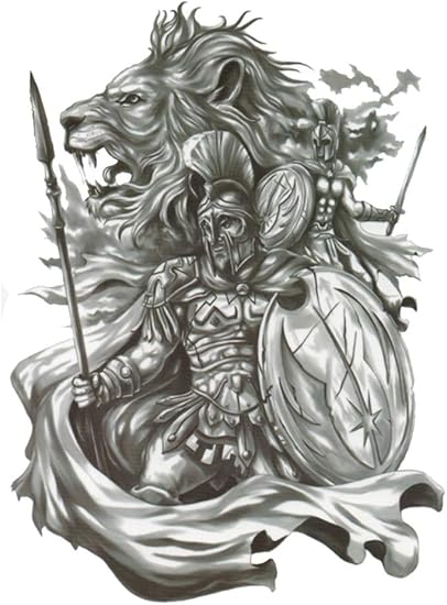 Amazon ファンタジー Thefantasy タトゥーシール タトゥーシール 獅子 戦士 Hb817 中型 A5 タトゥーシール 通販