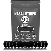 Nasal Strips for Snoring (90 Count),Nasal Strips for Breathing,Stop Snoring,Oil & Sweat Proof High-Adhesive Patch,Better Sleep & Anti Snore,Gentle On Skin,Clear Airways