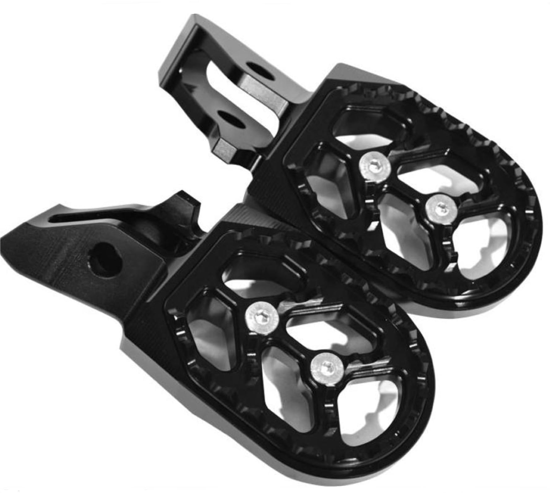 Photo 1 of **HAS DAMAGES(CHIPPED)***** Woodniu Racein Motorcycle Foot Pegs Dirt Bike All 7075 Aluminum Pedals for Surron Ultra Bee, Surron Accessories (Black)