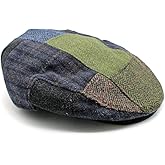 Mucros Weavers Irish Trinity Patch Cap, Irish Hat for Men, Wool Newsboy Cap, Flat Wool Hat