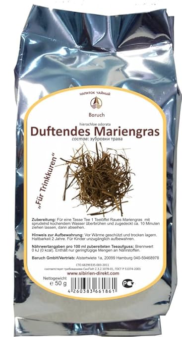 Duftendes Mariengras - (Hierochloe odorata, Duft-Mariengras, Vanillegras, Süßgras, Bisongras) - 50g