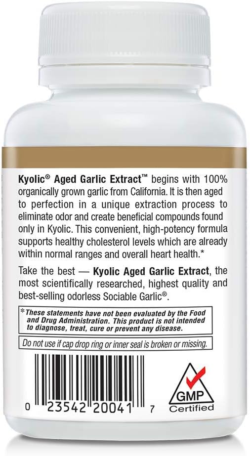 Kyolic Aged Garlic Extract Reserve Cardiovascular Supplement, 120 Capsules: Health & Personal Care