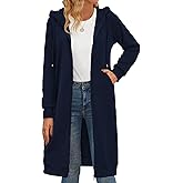 Zeagoo Women's Zip Up Hoodies Oversized Fleece Long Tunic Sweatshirts Casual Long Sleeve 2026 Fall Hoodie Jacket Coat