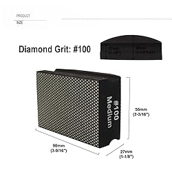 SHDIATOOL Diamond Hand Polishing Pads Foam Back for