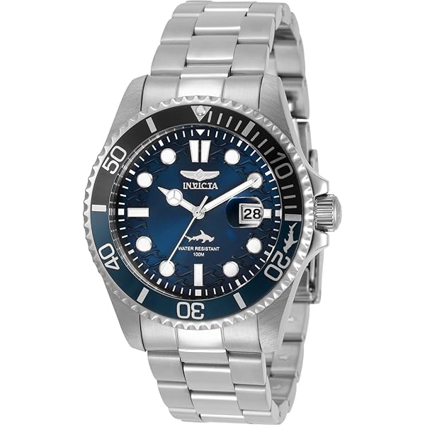 Invicta 40mm Men's Pro Diver Blue Dial Silver Tone Stainless Steel