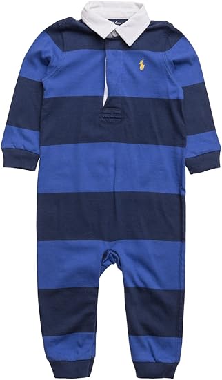 Amazon Co Jp ラルフローレン ベビー 定番 ラグビーボーダー カバーオール S ポニー ポロ Ralph Lauren ボーイズ ラルフ 並行輸入品 出産祝い 6m 6ヶ月 ブルー 服 ファッション小物