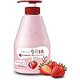 WELCOS KWAILNARA Strawberry Milk Body Lotion – Korean Body Lotion for Hydrated and Nourished Skin 560 g / 19.75 Fl. oz