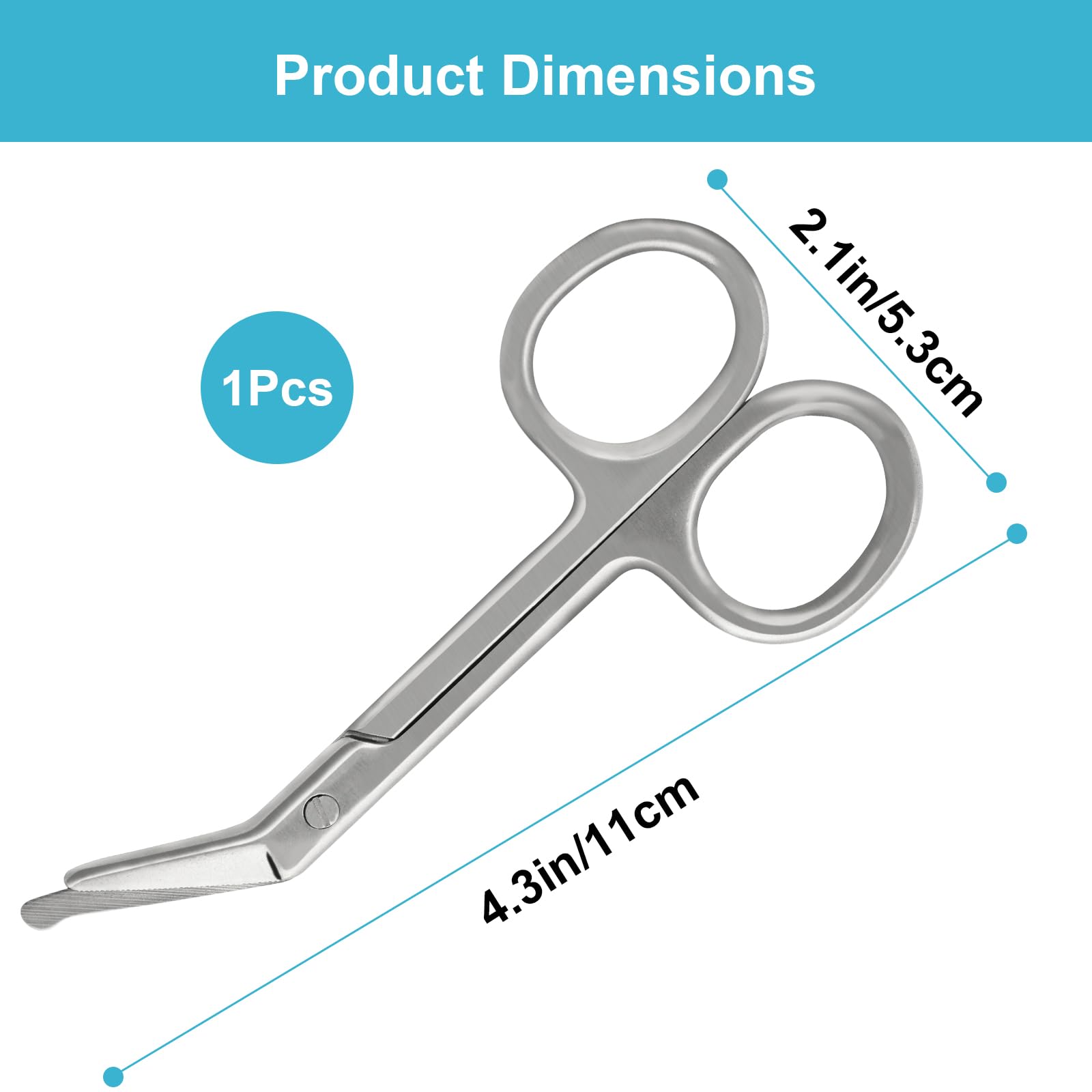 Mua KONWEDA Ostomy Scissors Curved Blunt Tips, Small Scissors for ...