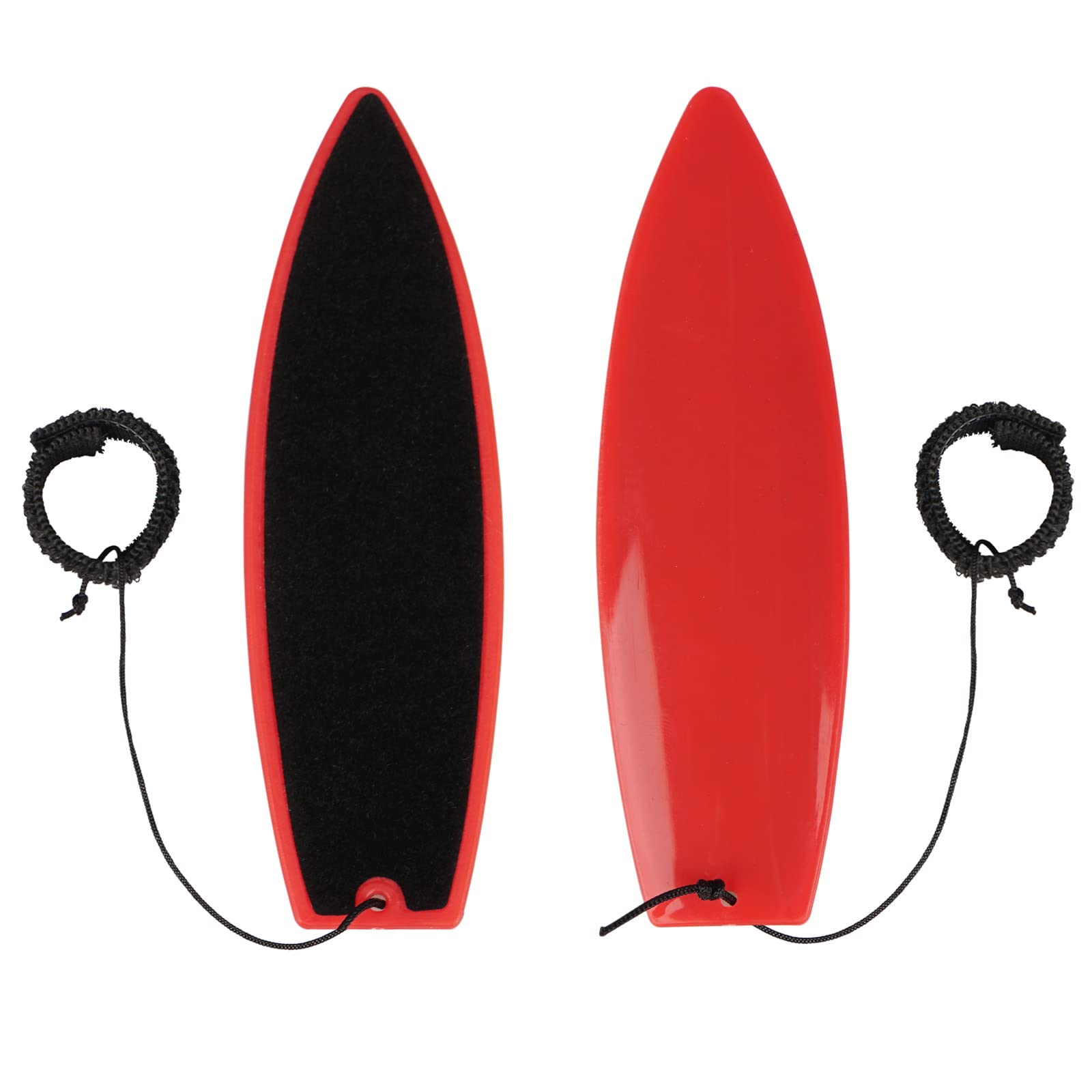 2PCS Mini fingertip Surfboard, Rad Fingerboard Toy, Toy Finger Surf Board, Surf The Wind, Mini Surfboard for Kids Teens Adults, Surf Anywhere Anytime (Red)
