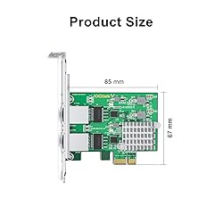 100M/1000M/2.5G NIC Network Card, Dual RJ-45