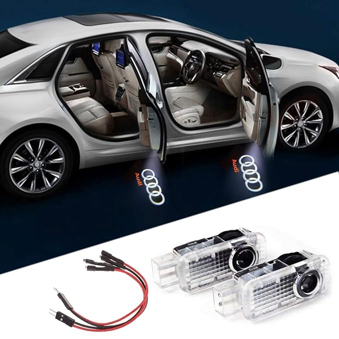 4 PCS Luz de Puerta de Coche 3D Logo Proyector Láser LED Luces Kit ...