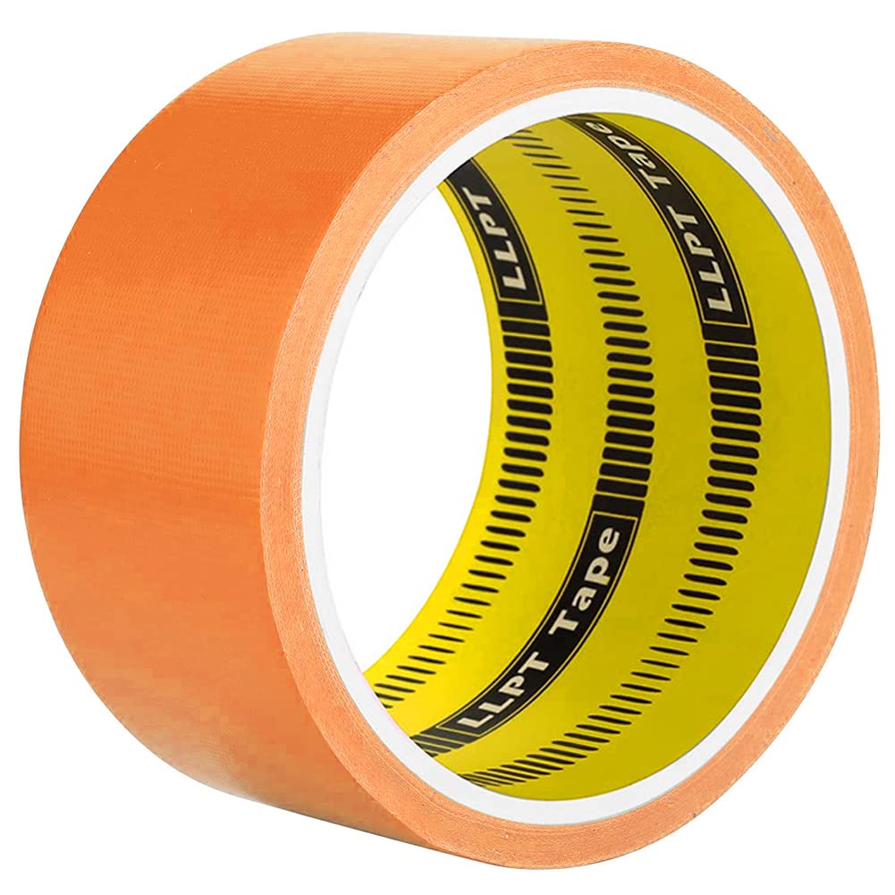 LLPT Duct Tape | 1 Pack Orange | 50MM x 9M | Premium Color Fabric Gaffer Tape | Heavy Duty Waterproof Cloth Repair Tape | for DIY Indoor Outdoor Use (DT601OR)