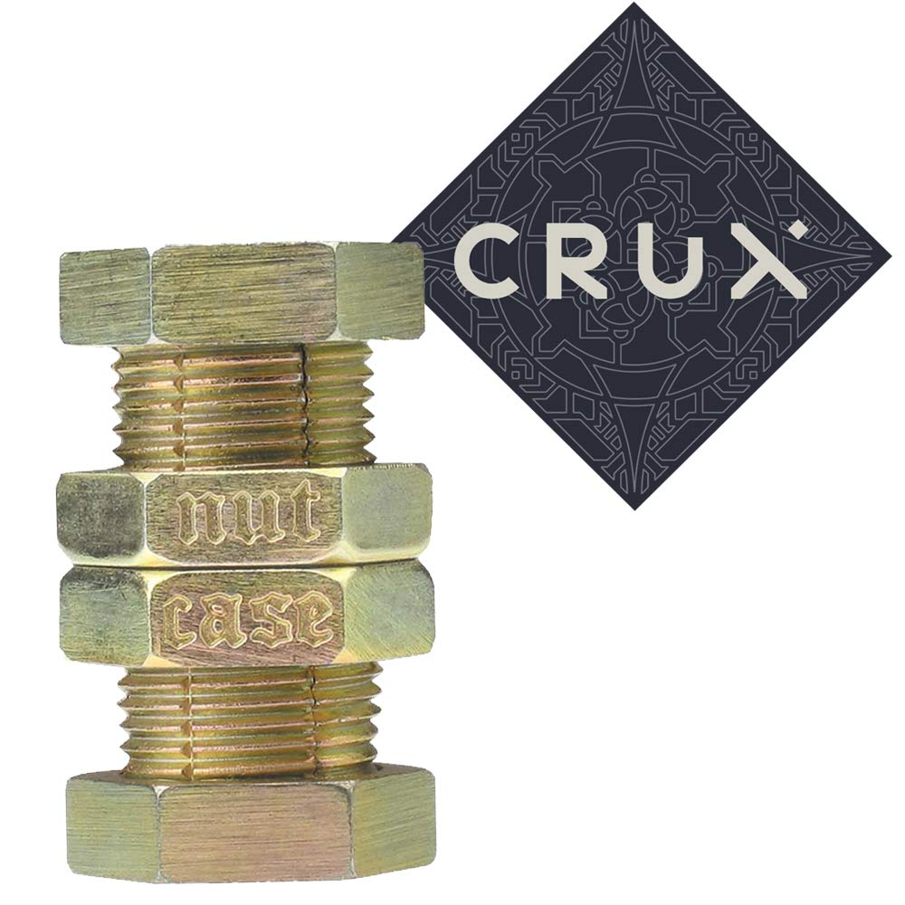 Hanayama Cast Nutcase Puzzle - Level 6 of 6 - Grandmaster Difficulty - Includes Crux Sticker