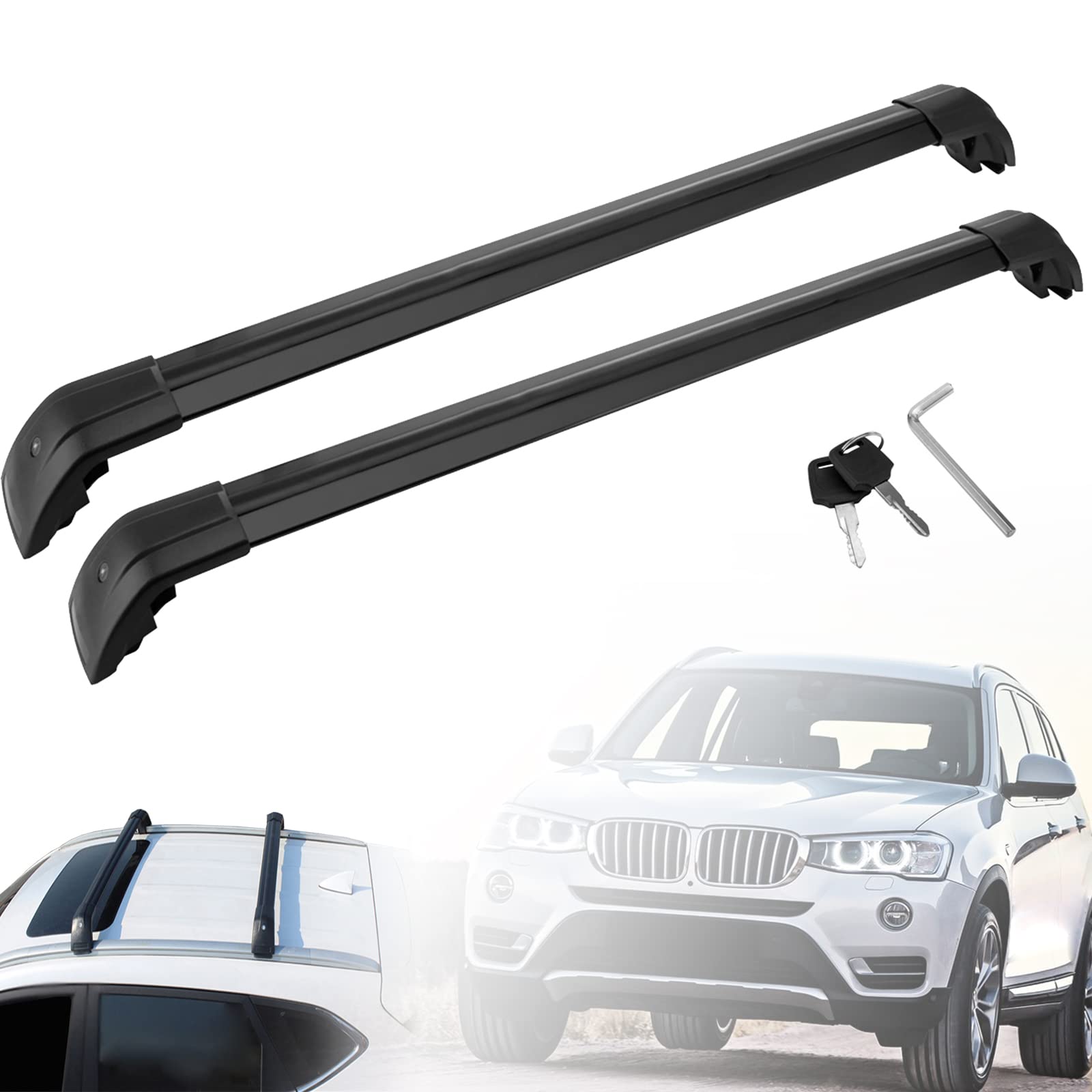 8-tlg. Fenstersäulen-Abdeckung Für BMW X3 F25 2011-2017 - Hochglanz