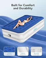 iDOO Inflatable Air Mattress Queen? 190x137x38cm Built-in Pump 295kg Load view 3