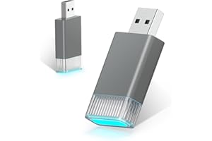 KEROLFFU Mini Wireless Carplay Adapter for Apple iPhone,Plug and Play Easy Setup Automatic Reconnect,Convert Wired to Wireless Bluetooth Carplay Adapter Dongle,for Car play 2016+ & iPhone iOS 10+ (USB A)Grey01