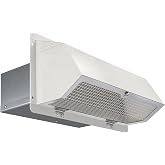 Wall Vent Cap for Microwave Vent Range Hood Oven Stove Kitchen Exhaust Fan | Microwave Exhaust Vent Cover w/Screen &amp; Damper,Range Hood Vent Cap Exterior for 3-1/4"x10"Rectangular Duct,Weather-Resistant
