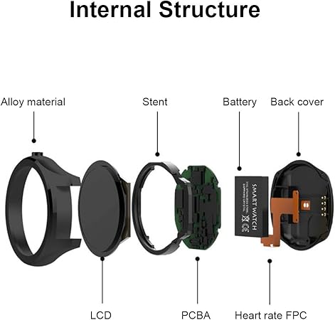 Reloj inteligente DI03 de Diggro con resistencia al agua IP67, RAM ...