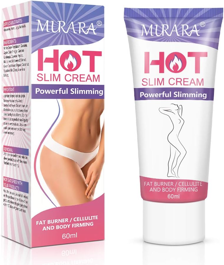 Hot Cream, Professional Cellulite Slimming & Firming Cream, Body Fat Burning Massage Gel, Slim Serum for Shaping Waist, Abdomen and Buttocks(60ml)