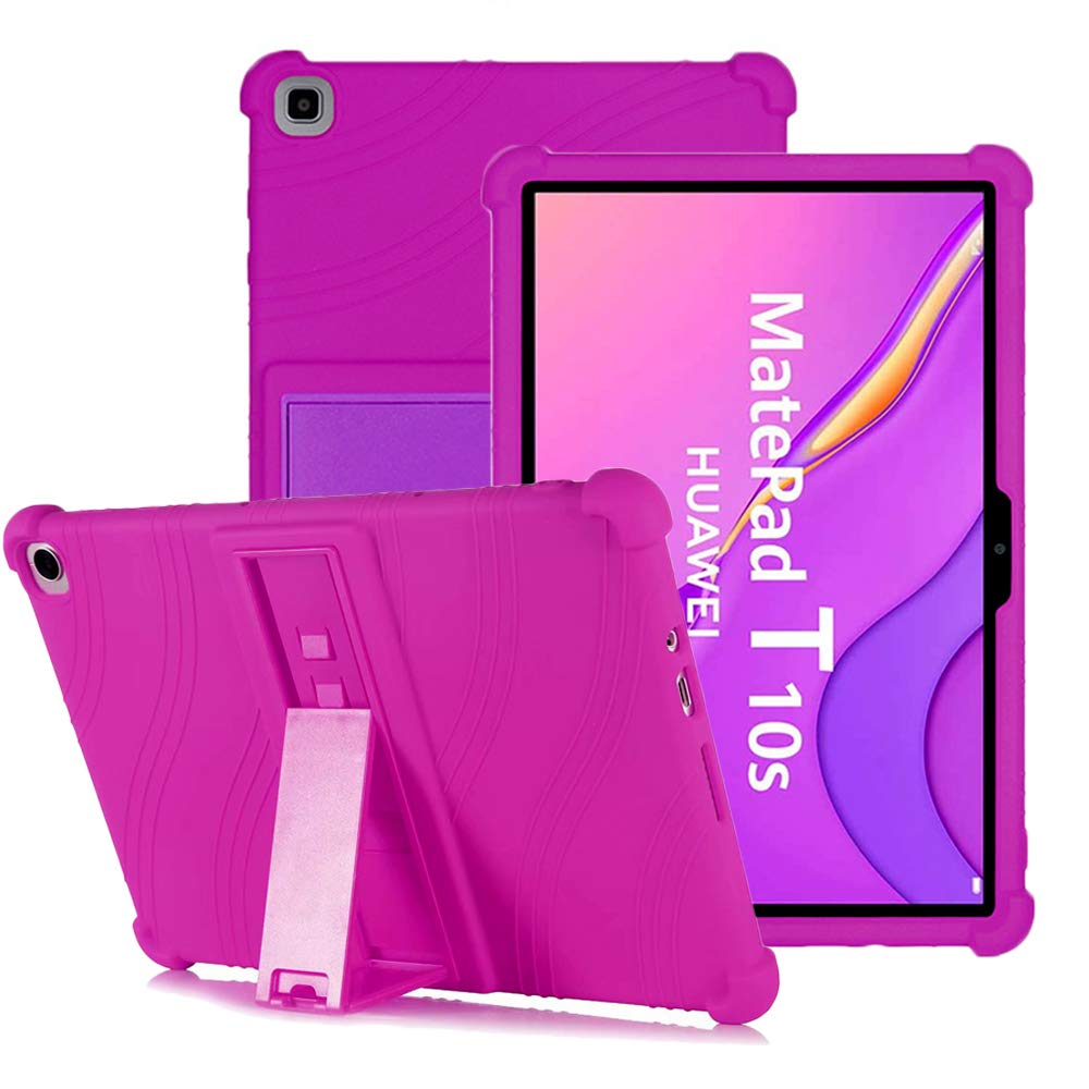 YGoal Silicone Case for Huawei MatePad T 10S/Honor Pad X8 10.1 - Light Weight Kids Friendly Soft Shock Proof Protective Cover for Huawei MatePad T10S 10.1 Inch, Purple