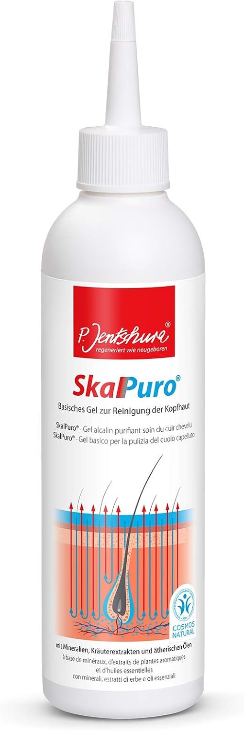 P. Jentschura - SkalPuro - 250 ml - Alkaline gel for deep scalp cleansing, 250 ml (Pack of 1)