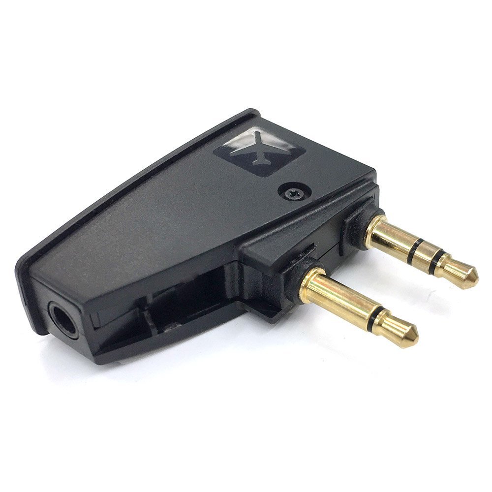 SymWell Black 3.5mm Jack Airline Airplane Flight Headphone Adapter for Bose QuietComfort 2/3/15/20/20i/25/35 Headphones