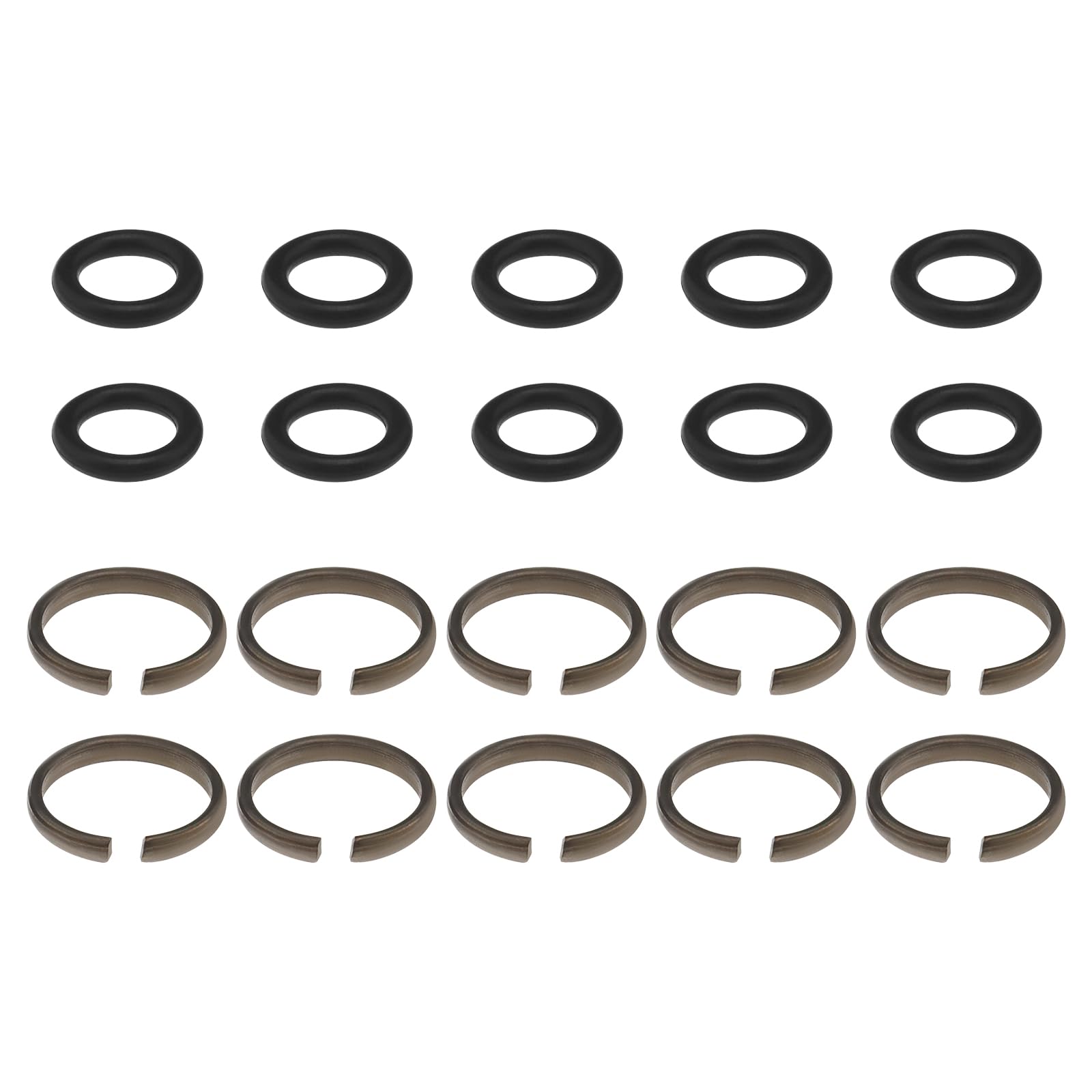 10 Sets Impact Wrench Socket Retainer Retaining Ring with O-Ring Suitable with 1/2 Inch Impact Wrench Tool Parts and Accessories