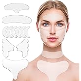 YISHIQI Neck Wrinkle Patches Reusable Chest Wrinkle Pads - 11 pcs Anti Wrinkles pads Silicone face patches for Skin Lines Prevention,Overnight Wrinkle Remover while Sleeping…