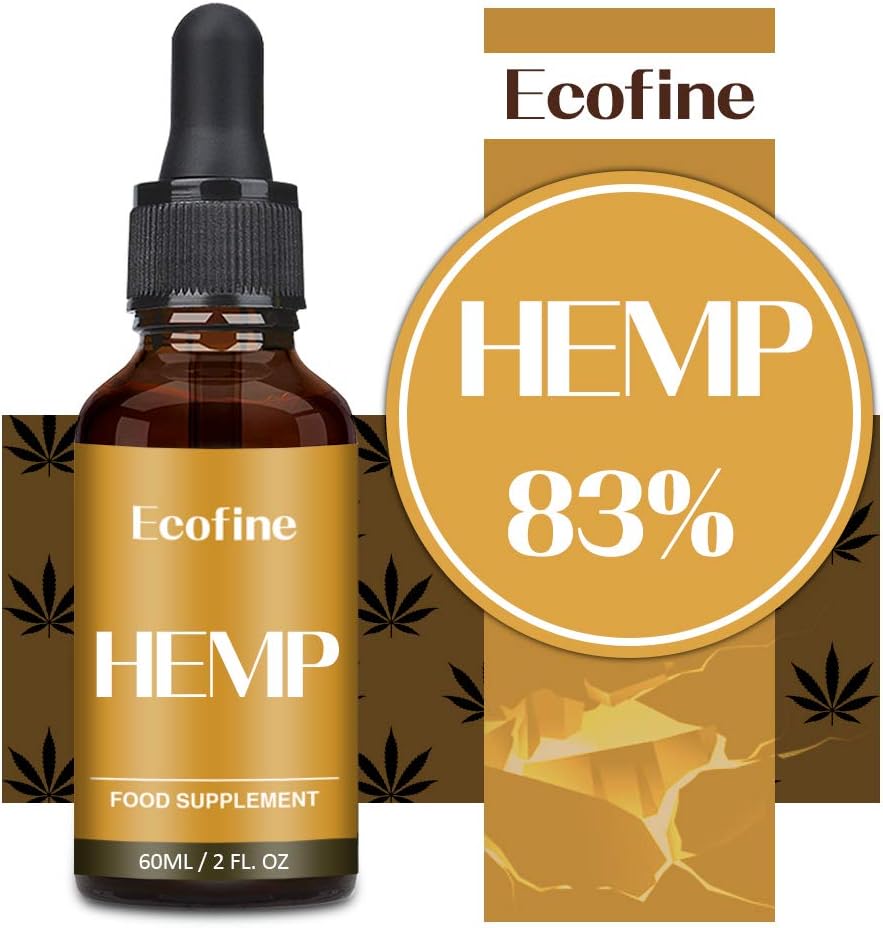 Hemp Essential Oil, 60ml-93% High Strength,Pure and Natural Essence (60ml-50000mg)