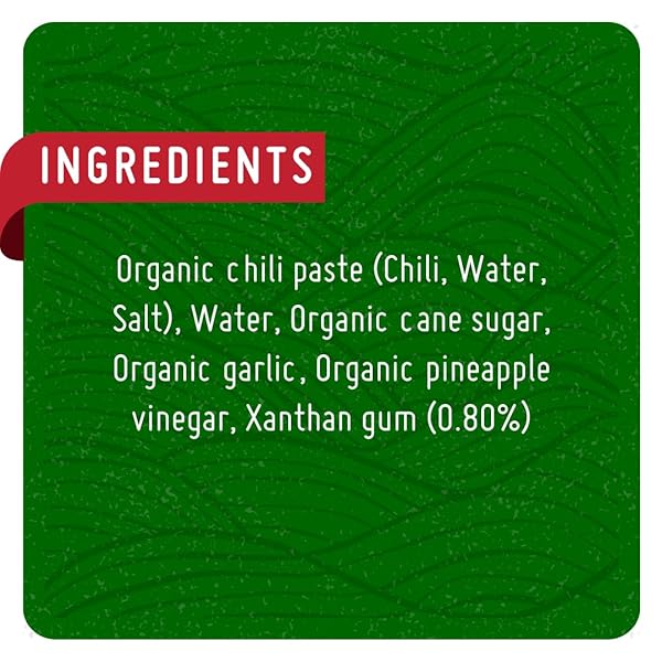 ASIAN ORGANICS SRIRACHA HOT CHILI SAUCE – THAI CHILI SAUCE, USDA ORGANIC, NON-GMO, GLUTEN-FREE, NO MSG – AUTHENTIC SIRACHA SAUCE, 9.47OZ/280ML BOTTLE