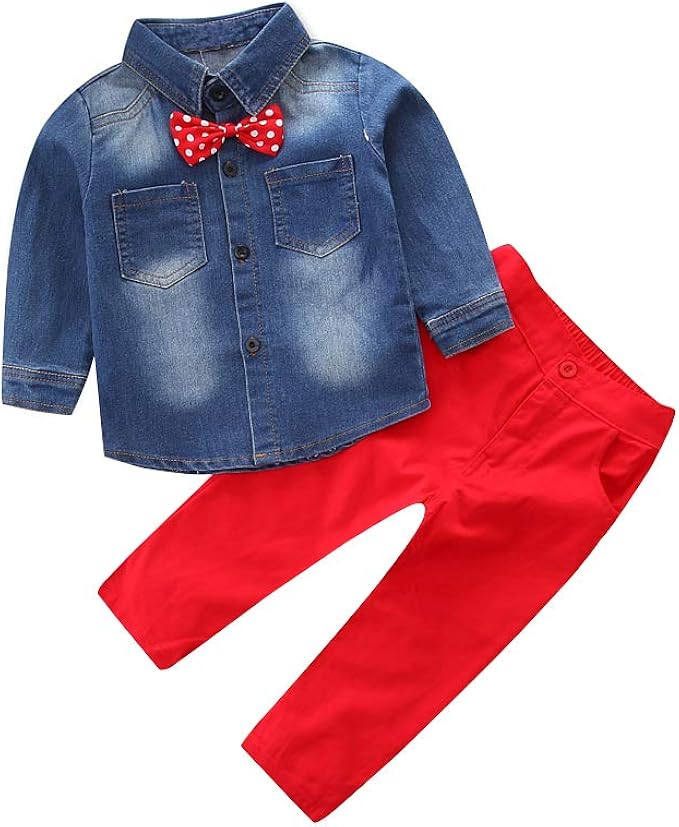 denim shirt winter outfit